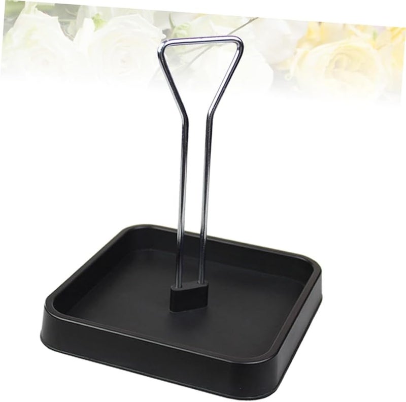 Black Spice Container Stand Organizer Kitchen Pantry Storage 16 5x16 5x23 5cm - Image 2